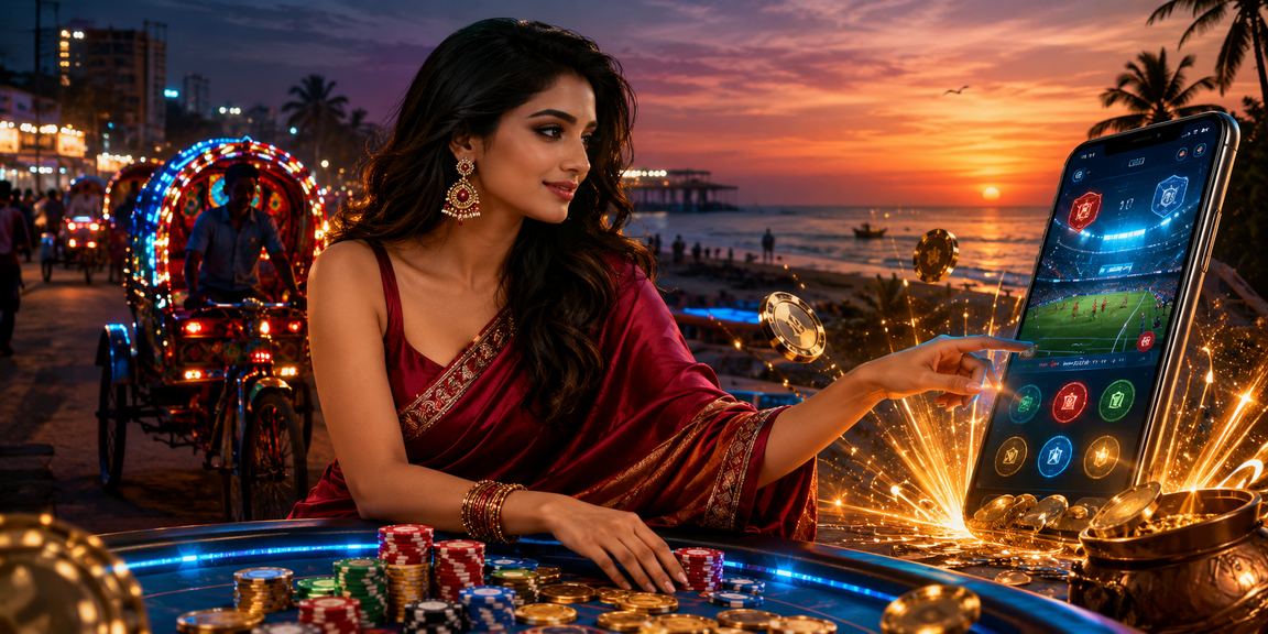 ঢাকায় মোবাইল ক্যাসিনো গেমিং দৃশ্য